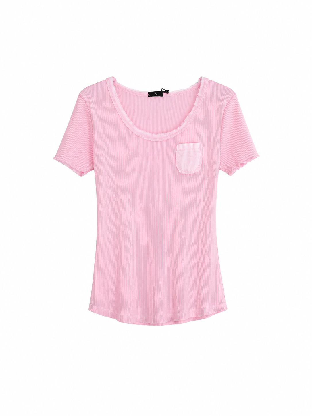 WIYA – T-shirt en coton côtelé