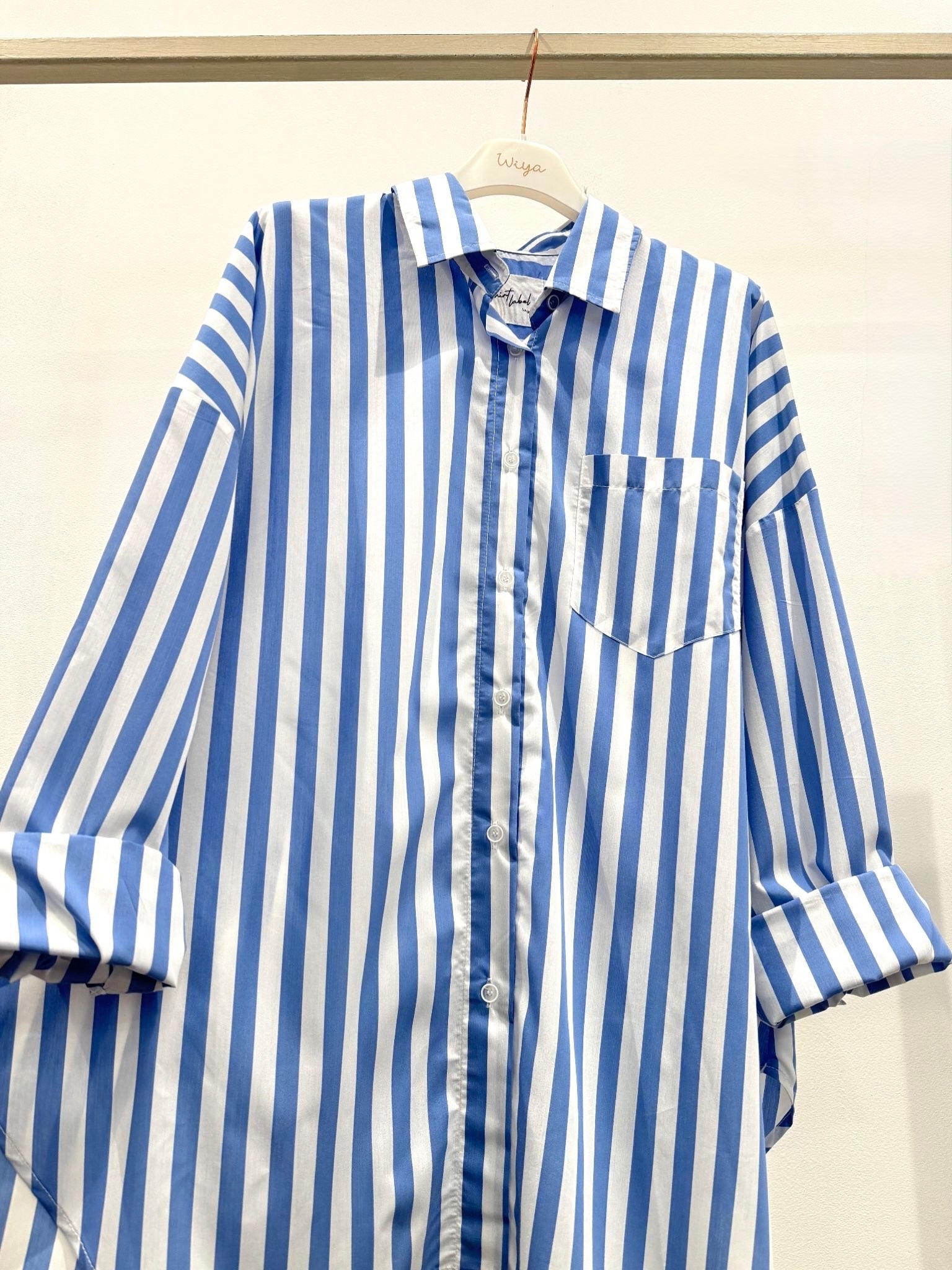 WIYA – Chemise rayée oversize