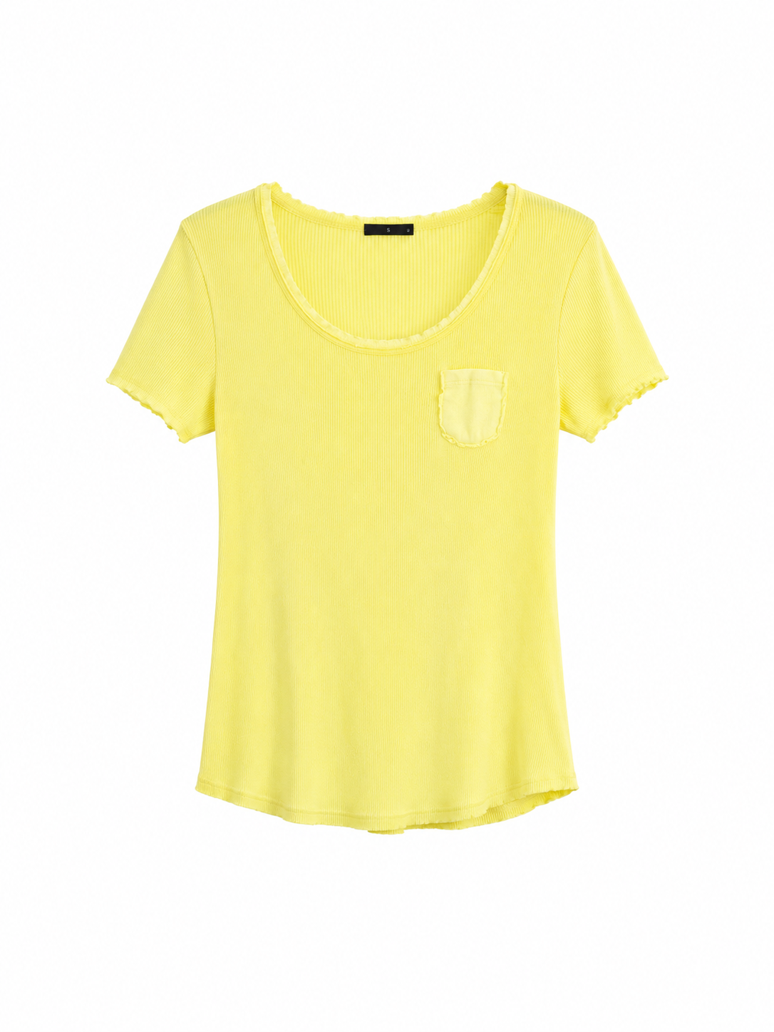 WIYA – T-shirt en coton côtelé