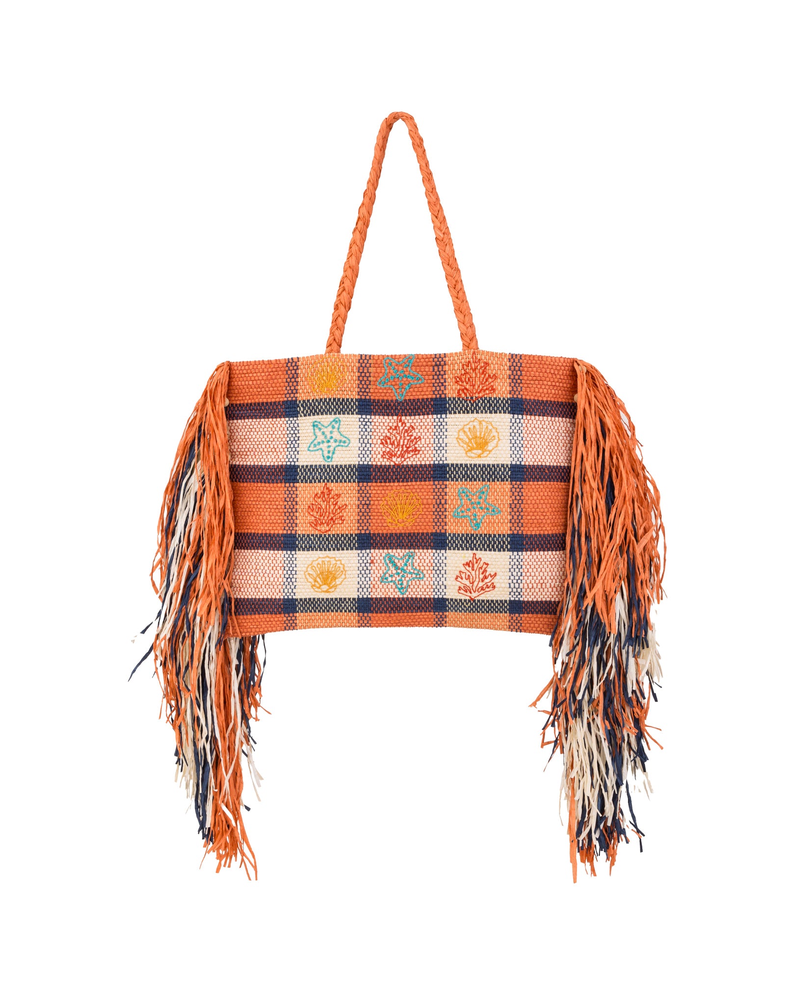 ALEX MAX – Sac cabas tressé à franges