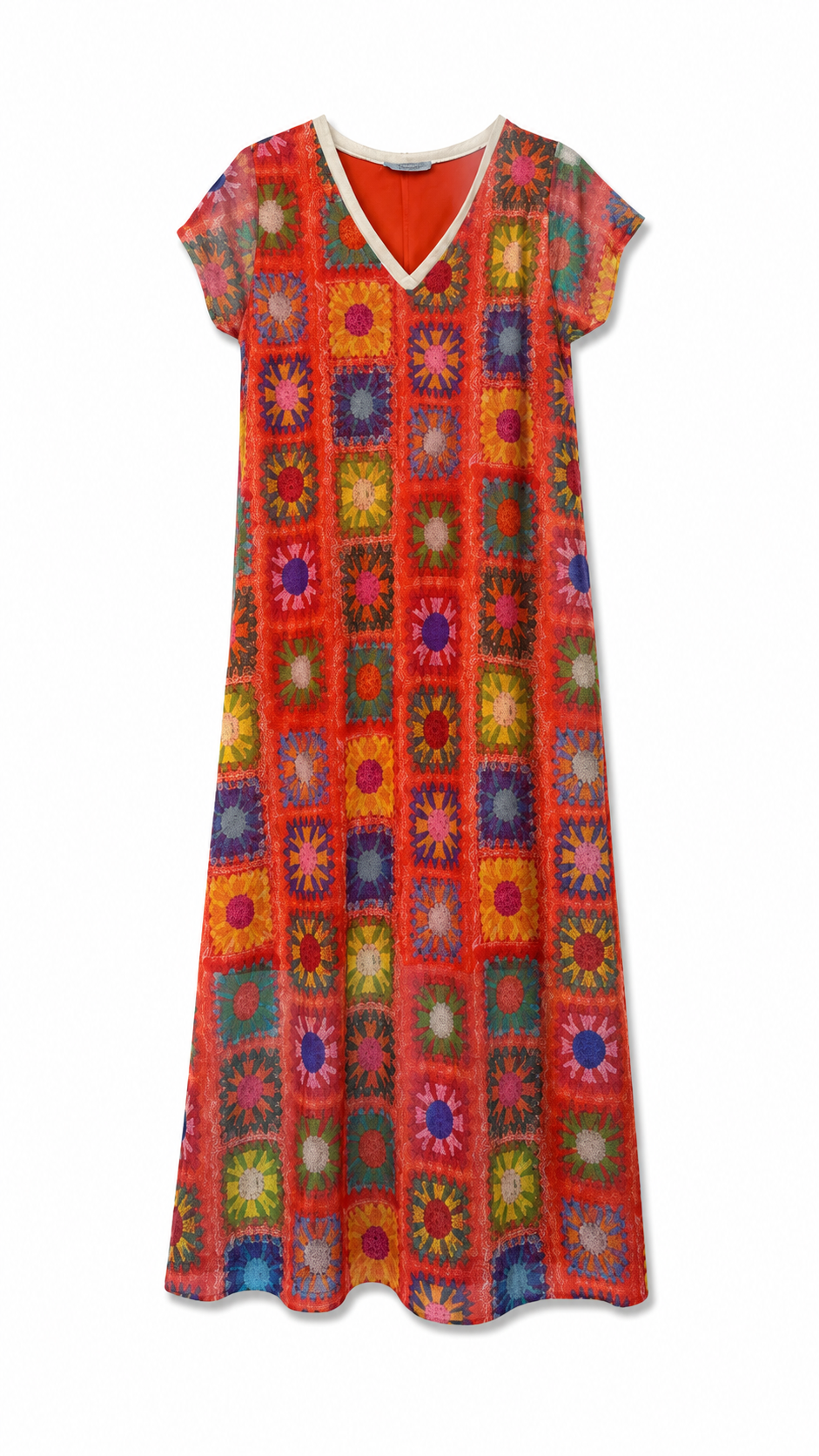 BY COCO – Robe longue en maille imprimée