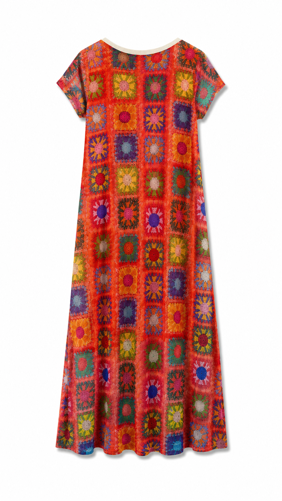 BY COCO – Robe longue en maille imprimée