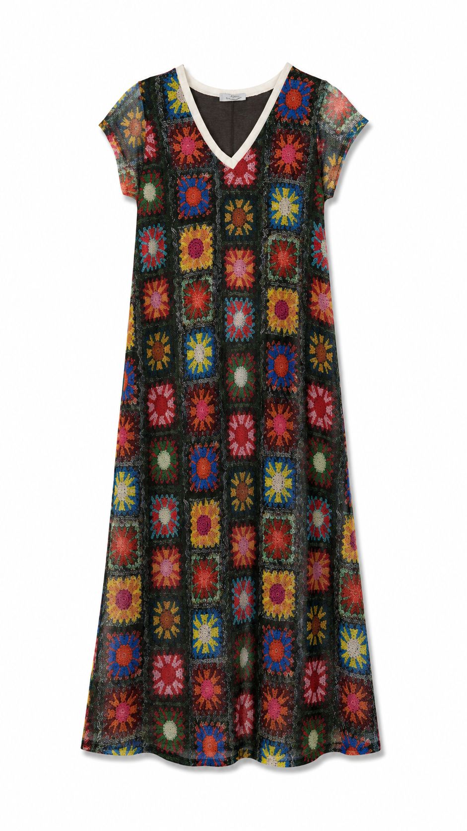BY COCO – Robe longue en maille imprimée
