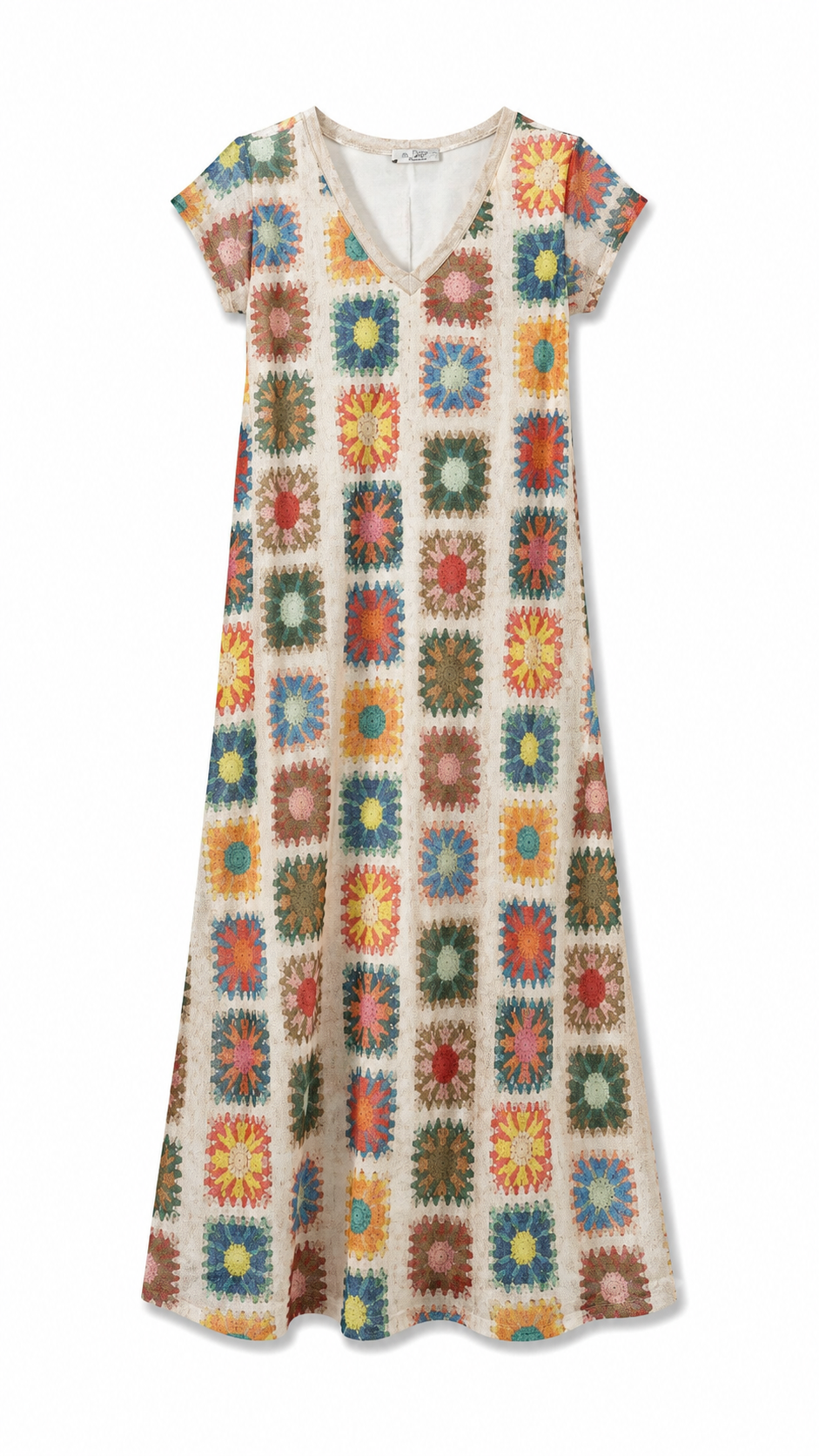 BY COCO – Robe longue en maille imprimée