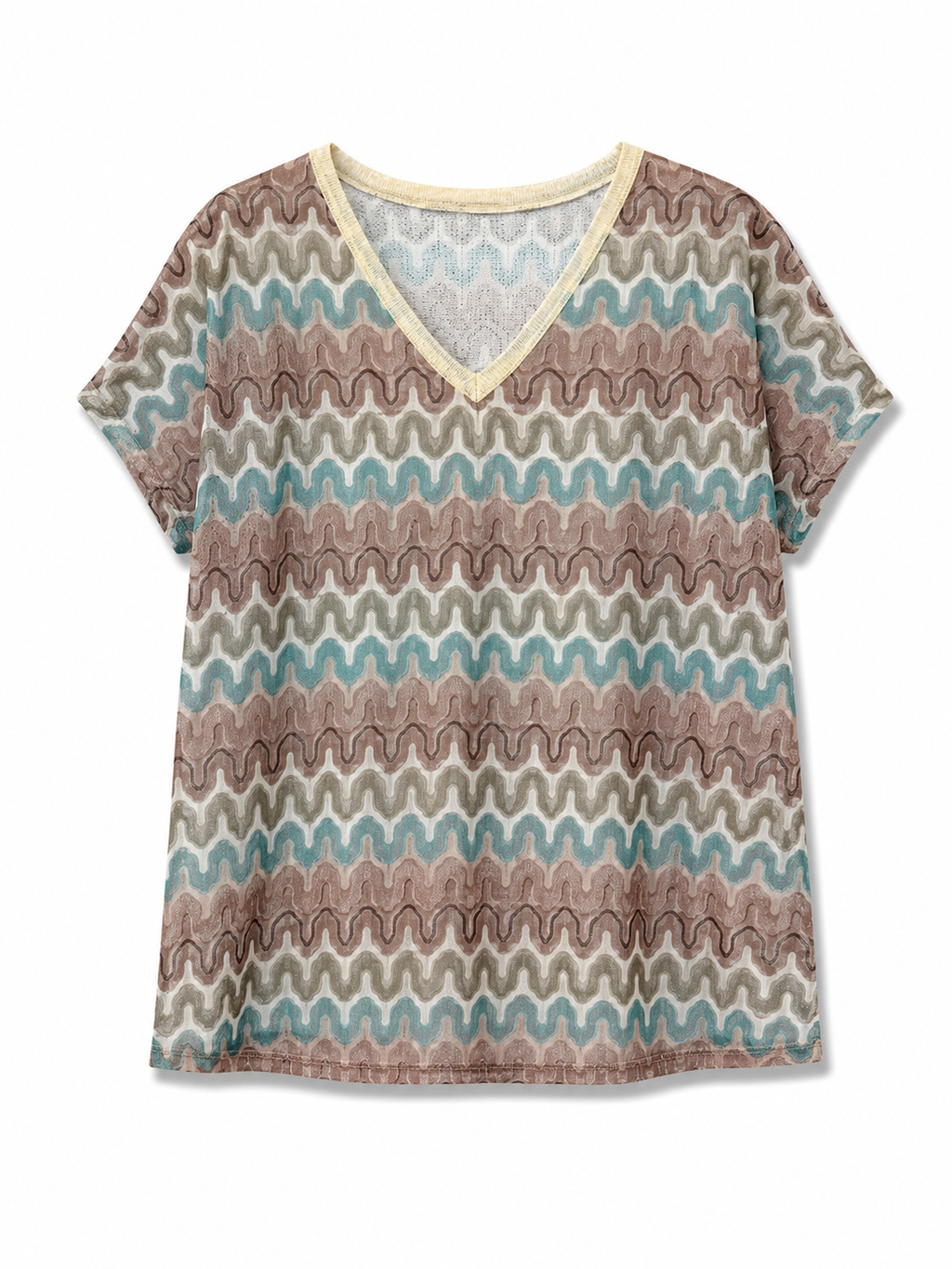 MAËMÉLI – T-shirt en maille imprimée