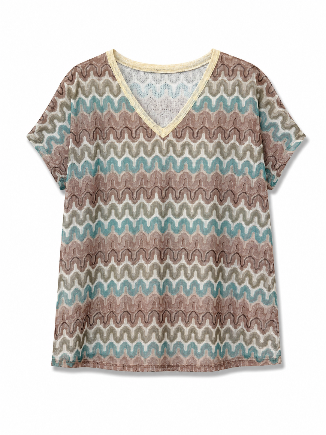 MAËMÉLI – T-shirt en maille imprimée