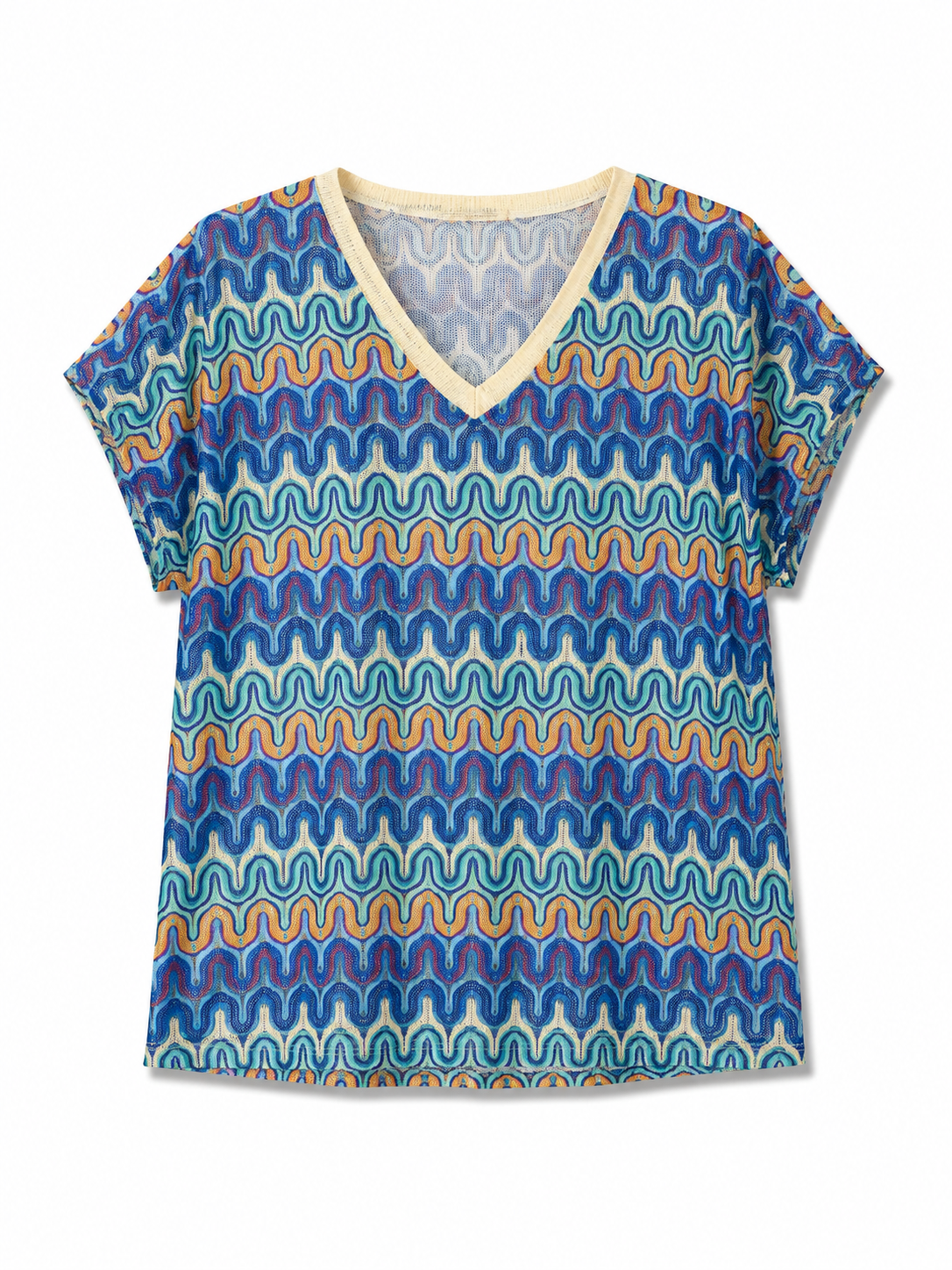 MAËMÉLI – T-shirt en maille imprimée