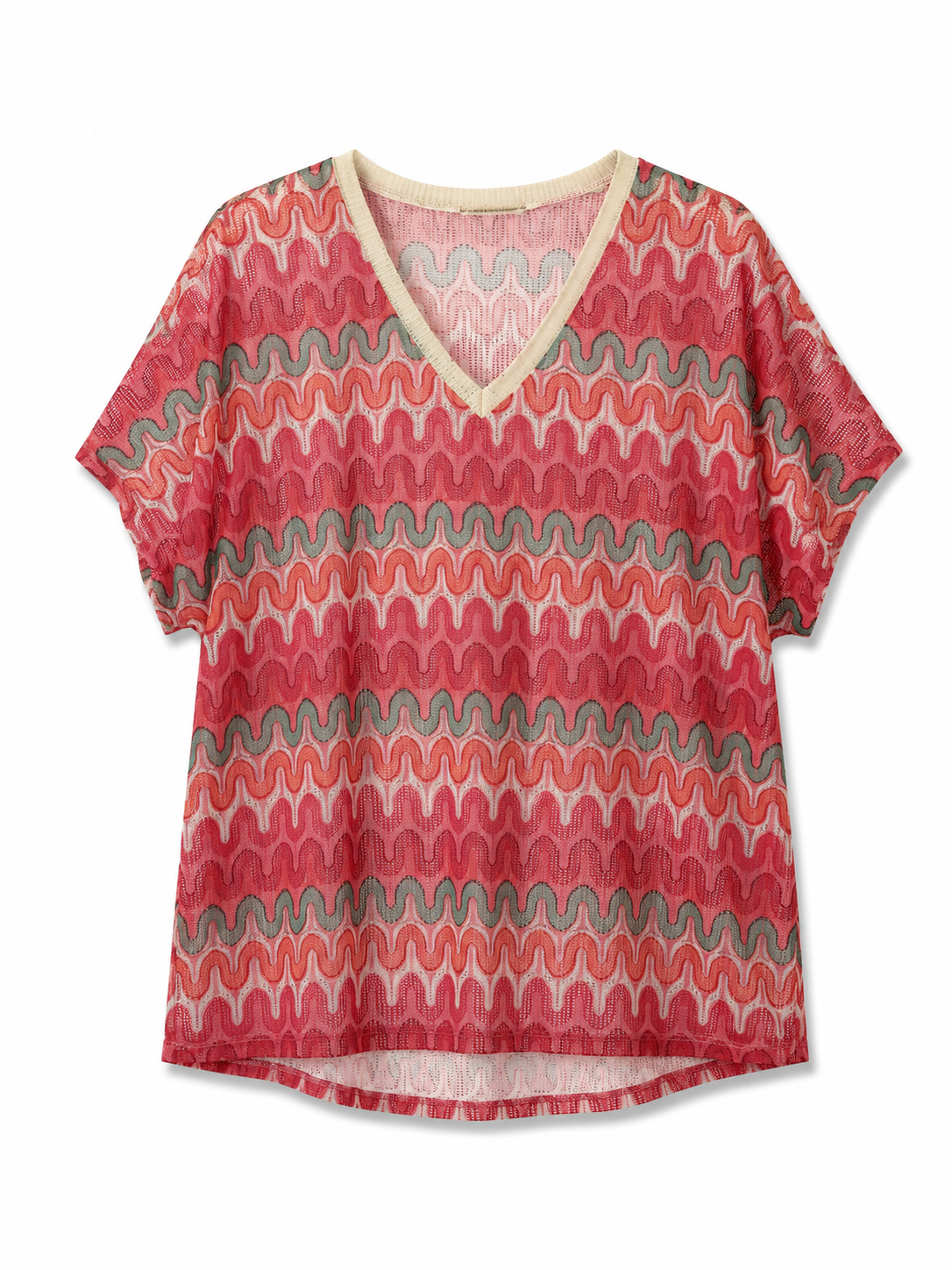 MAËMÉLI – T-shirt en maille imprimée