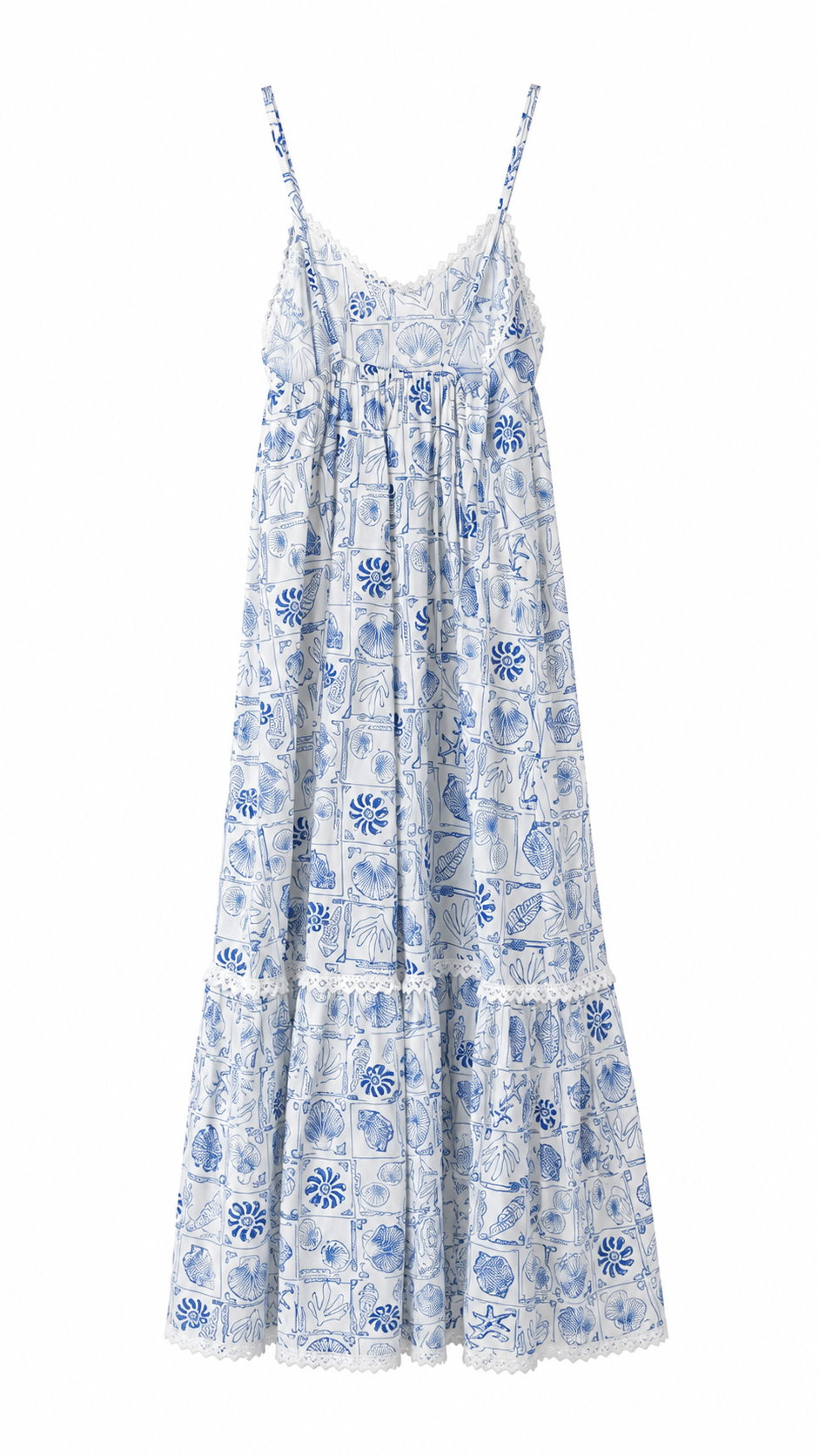 WIYA – Robe longue imprimé marin