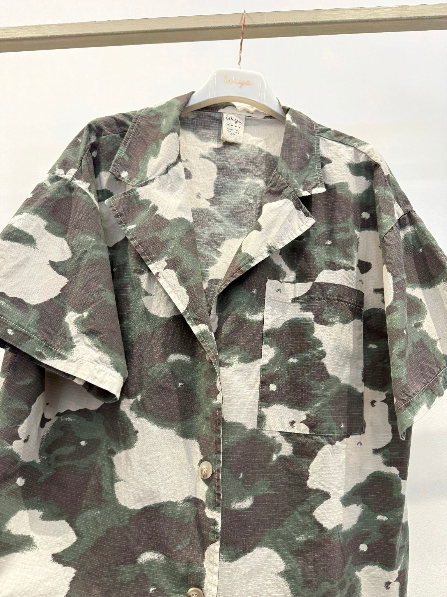 WIYA - Chemise camouflage manche courte
