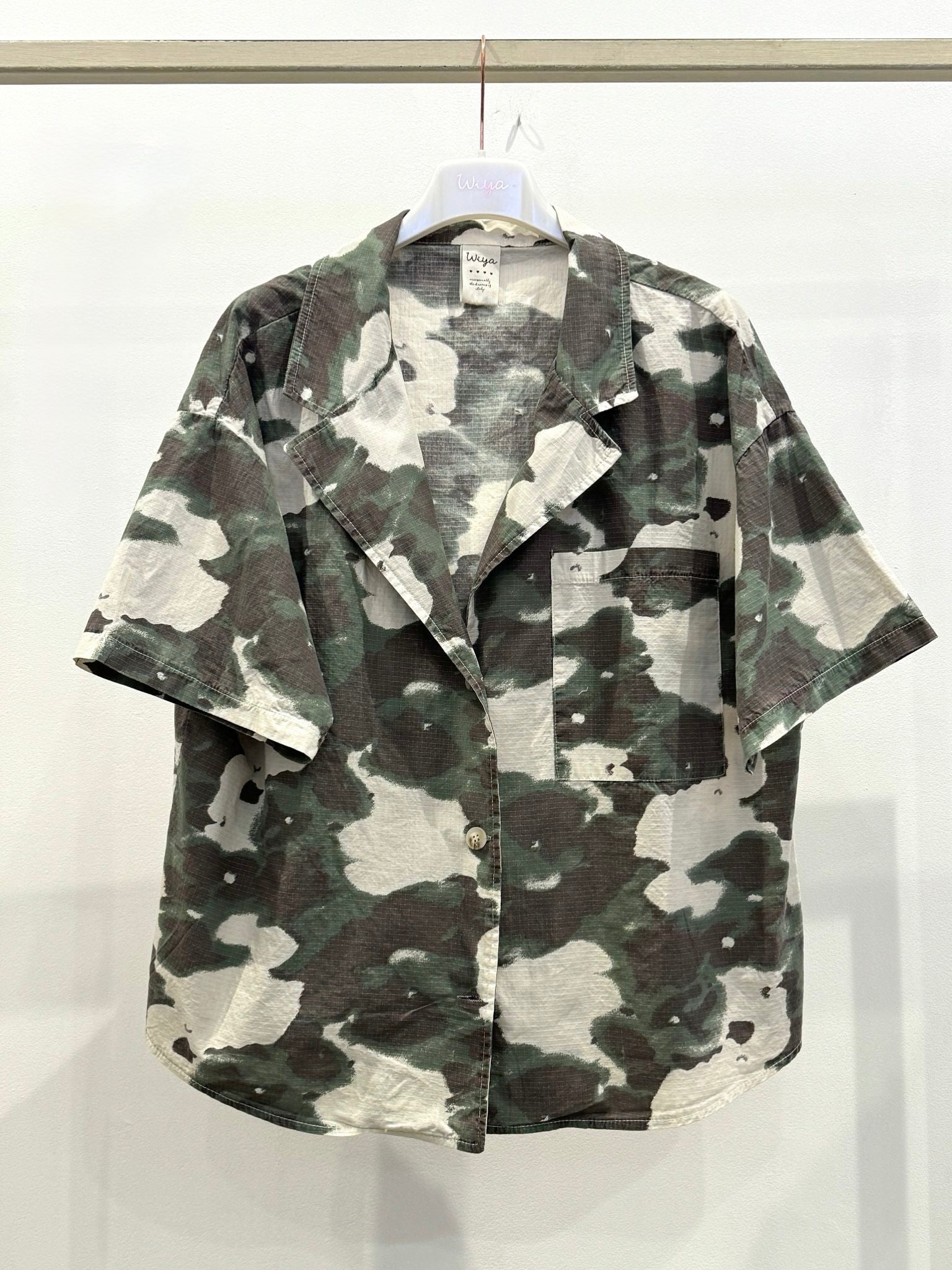WIYA - Chemise camouflage manche courte