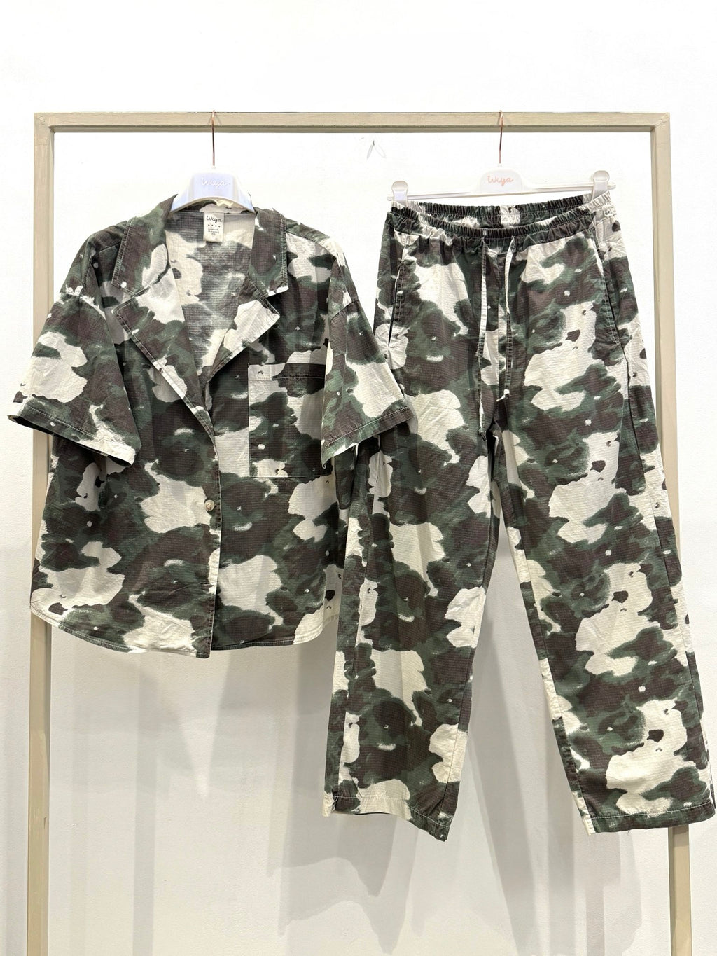 WIYA - Chemise camouflage manche courte