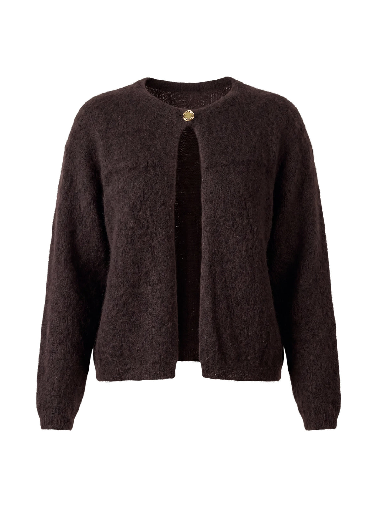 MAËMÉLI – Gilet Super Kid Mohair à fermeture bijou