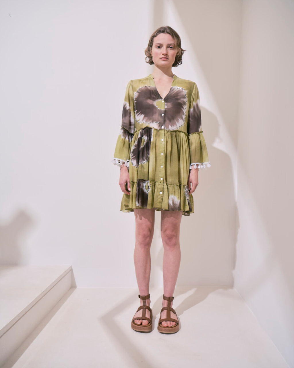 ALEX MAX – Robe courte tie & dye bohème