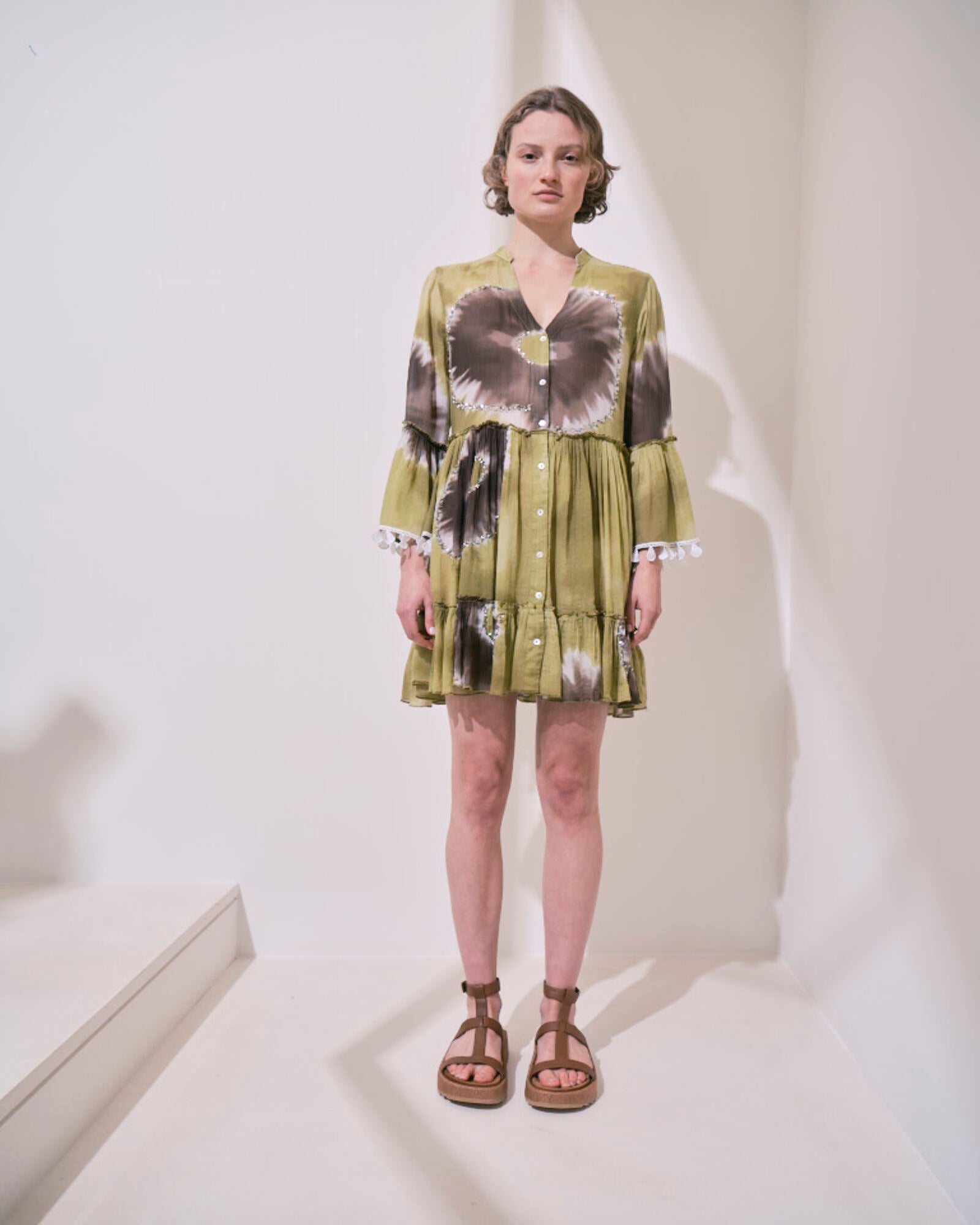 ALEX MAX – Robe courte tie & dye bohème